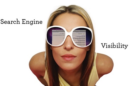 Picture of lady seeing search engine results, search engine visibility