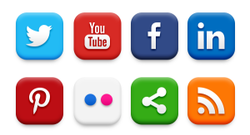Picture of social media icons