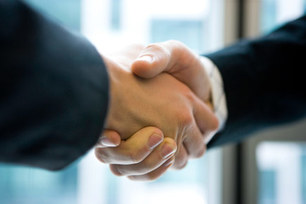 Picture of handshake between happy customer and professional service provider